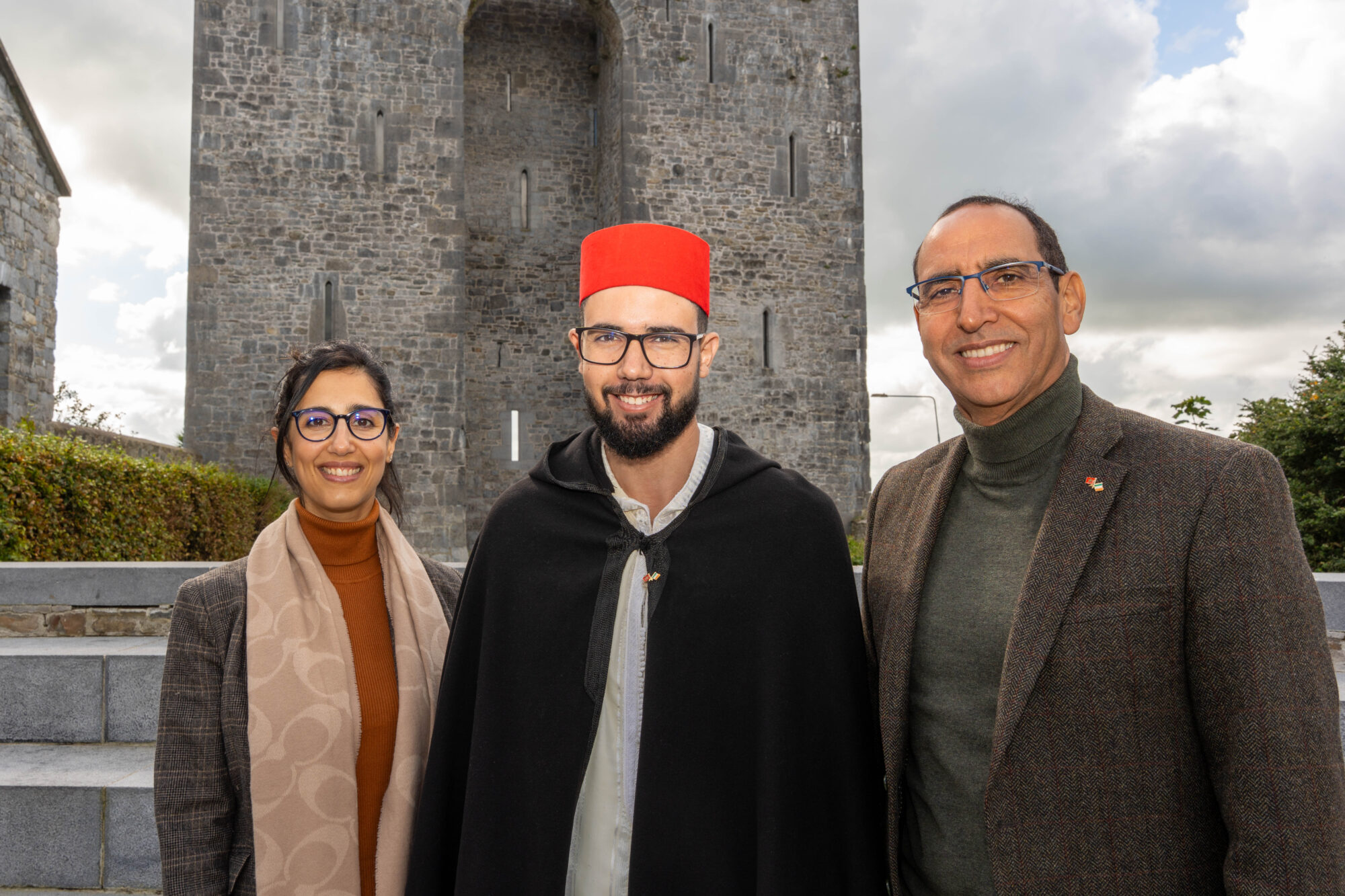 We were honoured to welcome H.E. Dr. Lahcen Mahraoui, Ambassador of the Kingdom of Morocco to Ireland, his wife Leyla Mahraoui, and Moroccan storyteller Omar Belaarej to this year’s festival. Pictured (left to right): Leyla Mahraoui, storyteller Omar Belaarej, and Ambassador Dr. Lahcen Mahraoui.