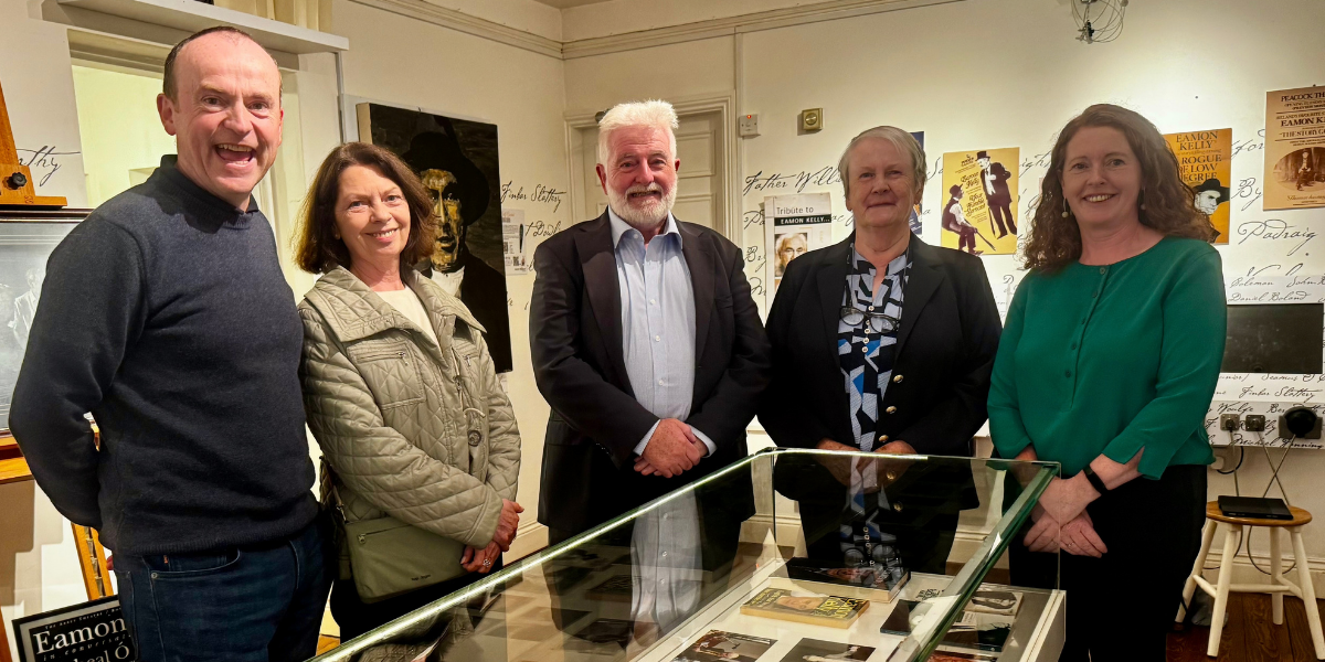 From left: Éamon's nephew Brian Kelly, son Eoin, daughter Sinéad, sister-in-law Mary Kelly and niece Anne.