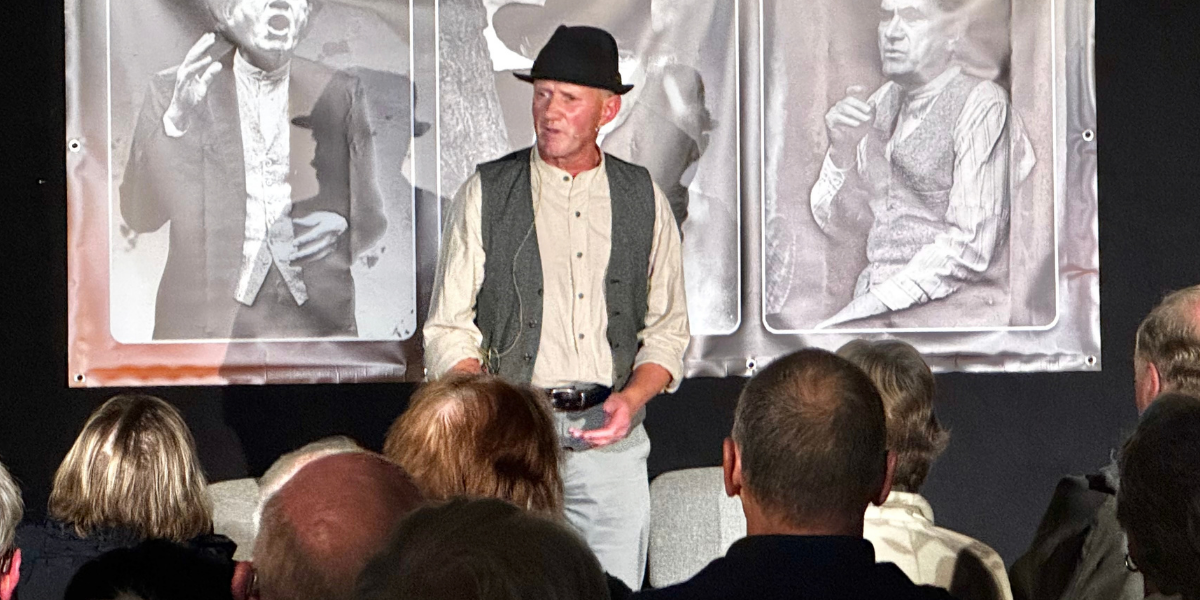 Danny Larkin bringing stories to life.